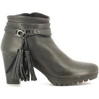 Keys 1145 Ankle boots Women Black women\'s Mid Boots in black