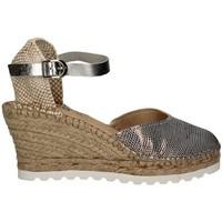 Keys 5351 Wedge sandals Women Silver women\'s Espadrilles / Casual Shoes in Silver