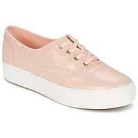 Keds TRIPLE METALLIC CANVAS women\'s Shoes (Trainers) in pink