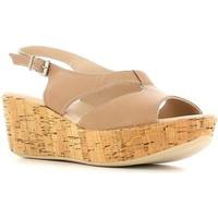 keys 5134 wedge sandals women beige womens sandals in beige