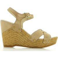 Keys 4878 Wedge sandals Women Beige women\'s Sandals in BEIGE