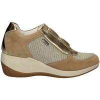Keys 5023 Shoes with laces Women Beige women\'s Shoes (High-top Trainers) in BEIGE