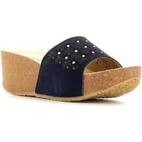 Keys 5178 Sandals Women Blue women\'s Clogs (Shoes) in blue