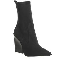 Kendall - Kylie Felica Mid Stretch Boot BLACK SUEDE