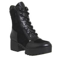 Kendall - Kylie Phoenix Lace Boot BLACK SUEDE