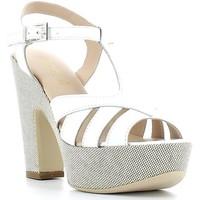 keys 5125 high heeled sandals women bianco womens sandals in white