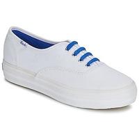 keds triple womens shoes trainers in white