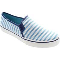 keds dbl deck stripe womens slip ons shoes in white