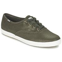 keds ch metallic canvas womens shoes trainers in green