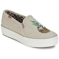 keds triple decker googly eyes womens slip ons shoes in beige