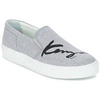 kenzo k skate womens slip ons shoes in grey