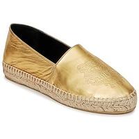 Kenzo TIGER METALIC SYNTHETIC LEATHER women\'s Espadrilles / Casual Shoes in gold