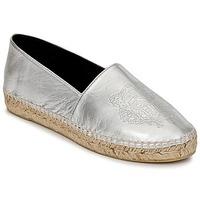 Kenzo TIGER METALIC SYNTHETIC LEATHER women\'s Espadrilles / Casual Shoes in Silver
