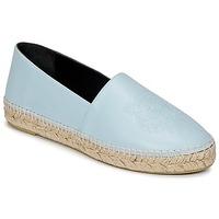 kenzo tiger nappa leather womens espadrilles casual shoes in blue