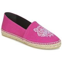 kenzo tiger head womens espadrilles casual shoes in pink