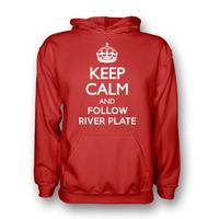 Keep Calm And Follow River Plate Hoody (red) - Kids
