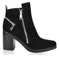 KENZO Suede Heel Zip Ankle Boot