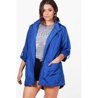 Kelly Hooded Mac - cobalt