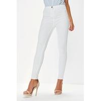 Kelly White High Waist Skinny Jeans