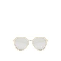 Kelsey Light Grey Ombre Lens Aviator Sunglasses