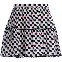 kenzo black and pink patterned short skirt womens skirt in white