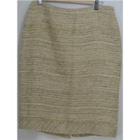 Kew - Size 12 - Light Brown Mix - Knee length skirt