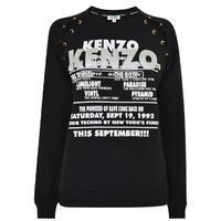 KENZO Glitter Lace Up Sweatshirt