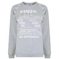 kenzo glitter lace up sweatshirt