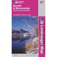 Kendal & Morecambe - OS Landranger Active Map Sheet Number 97