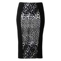 Kelly Brook Print Panel Pencil Skirt