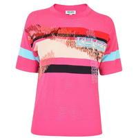 KENZO Appliqued Mesh Knitted Top