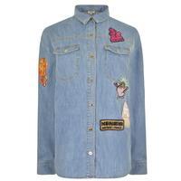 KENZO Embroidered Denim Shirt