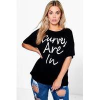 kelly slogan tee black