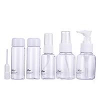 Keqi Cosmetic Bottles Plastic 6 in One Set With Bag Random Color