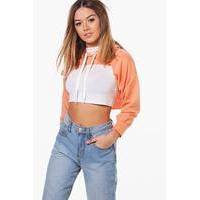 Kelly Extreme Crop Hoody - orange