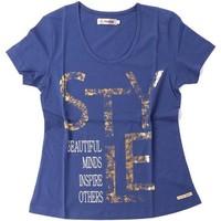 Key Up S25G 0001 T-shirt Women women\'s T shirt in blue