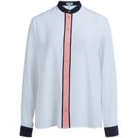 kenzo white silk shirt womens shirt in white