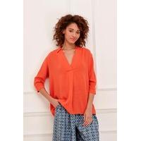 Kezia Shirting Collared Blouse