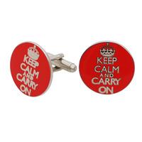 Keep Calm and Carry On Cufflinks