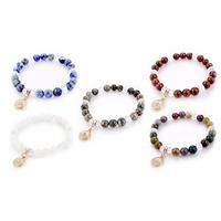 \'Kelly\' Natural Stones Charm Bracelet - 5 Colours