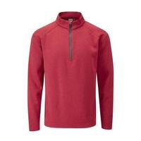 kelvin 12 zip golf sweater mens medium red