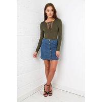 Khaki Lace Up Body