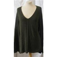 khaki womens jumper bhs 18 bhs size 18 green sweatshirt