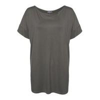 khaki basic oversized t shirt