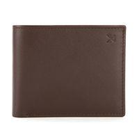 KHAALZ Spectre Billfold Coin Wallet in Brown Leather
