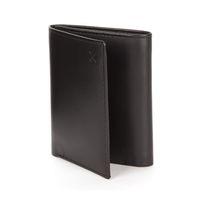 KHAALZ Hamilton Trifold Wallet in Brown Leather & Brown Suede