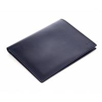 KHAALZ Spectre Billfold Travel Wallet in Blue Leather