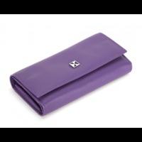 KHAALZ Vicenza Ladies Purse Wallet in Purple Leather
