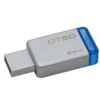 Kingston Technology DataTraveler 50 64GB 64GB USB 3.0 (3.1 Gen 1) Type-A BlueSilver USB flash drive