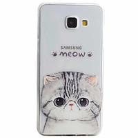 Kitty Pattern Material TPU Phone Case For Samsung Galaxy A5(2016) A3(2016)